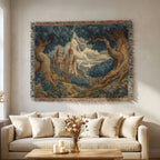 Enchanted Medieval Castle Landscape - PoeticWovens