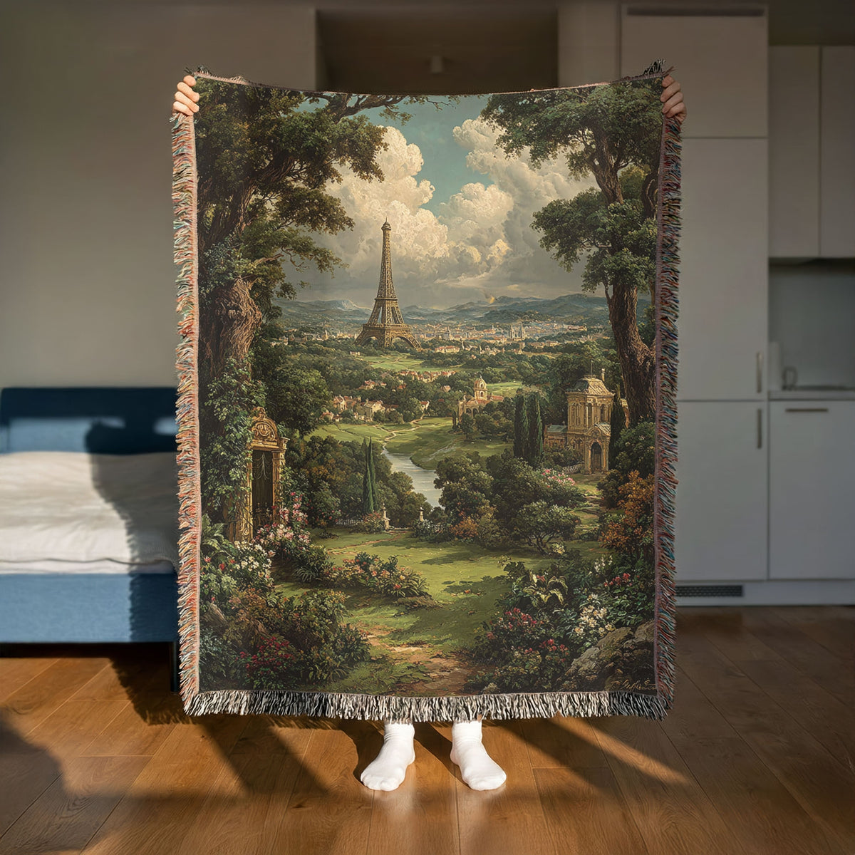 Classic Landscape Woven Blanket - PoeticWovens