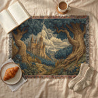 Enchanted Medieval Castle Landscape - PoeticWovens