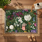 Vintage Colorful Floral Woven Blanket - PoeticWovens