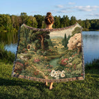 Countryside Garden Landscape - PoeticWovens