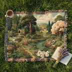 Countryside Garden Landscape - PoeticWovens