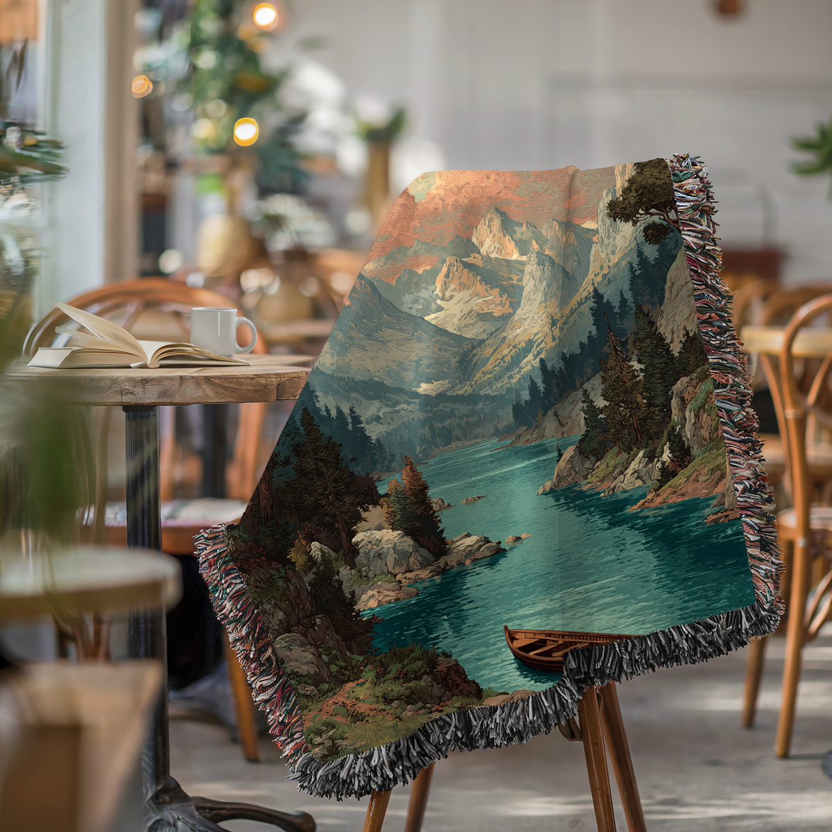 Surreal Ocean Dreamscape Woven Blanket - PoeticWovens